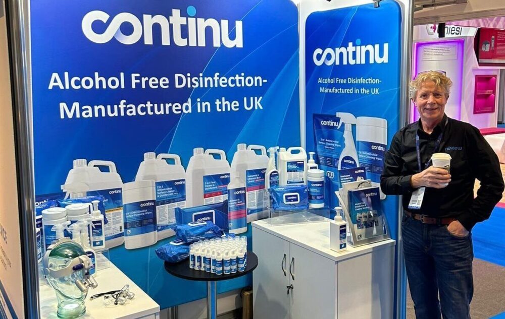 Nuview-and-Continu-disinfection-for-dentists-and-primary-care-at-exhibition-Birmingham-NEC (1)