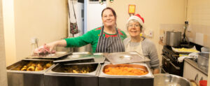The team at The Marah Trust, making Christmas dinner for those in need this festive season.